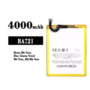 New genuine cell phone battery BA721 for Meizu M6/Blue Charm Note 6