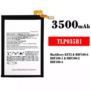New genuine cell phone battery TLP035B1 for BlackBerry KEY2