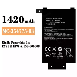 New genuine cell phone battery MC-354775-03 for Amazon Kindle Paperwhite 1st /158-000008