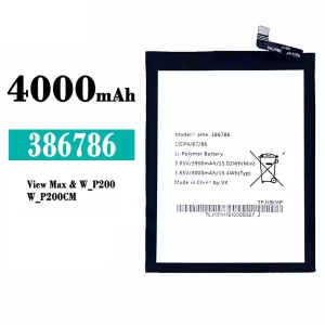New genuine cell phone battery 386786 for Wiko view max