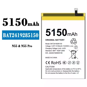 New genuine cell phone battery BAT2419285150 for Doogee N55/N55 Pro