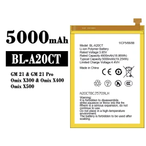 New genuine cell phone battery BL-A20CT for General Mobile GM 21/GM 21 Pro/Omix X300/Omix X400/Omix X500