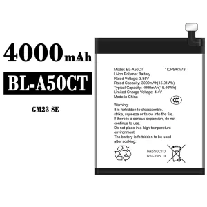 New genuine cell phone battery BL-A50CT for General Mobile GM 23 SE
