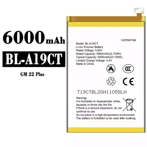 New genuine cell phone battery BL-A19CT for General Mobile GM 22 Plus