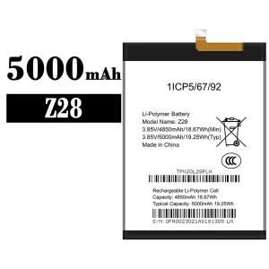 New genuine cell phone battery Z28 for Symphony
