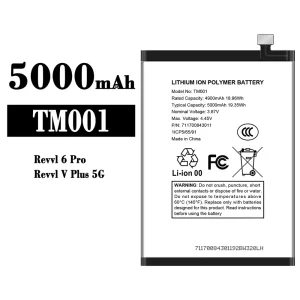 New genuine cell phone battery TM001 for T-Mobile Revvl 6 Pro/Revvl V Plus 5G