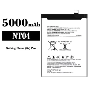 New genuine cell phone battery NT04 for Nothing Phone 3a Pro