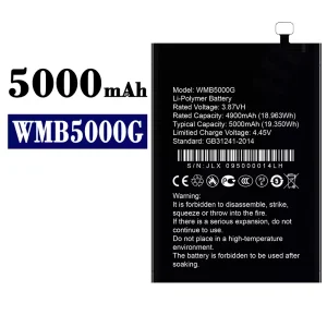 New genuine cell phone battery WMB5000G for WALTON