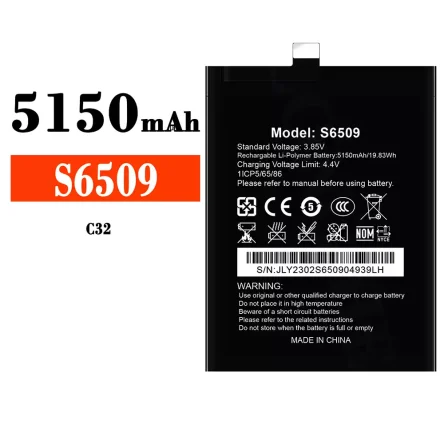 New genuine cell phone battery S6509 for Oukitel C32