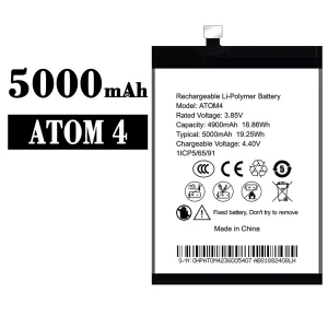 New genuine cell phone battery ATOM 4 for SYMPHONY