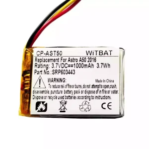 Replacement Bluetooth Headphone battery for Astro A50,Astro A20,Astro A38,HyperX Cloud Core Wireless