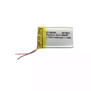 Replacement Bluetooth Headphone battery for Sony SBH60