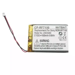 Replacement Bluetooth Headphone battery for Sony BP-HP1200,MDR-DS7000,MDR-RF7000,MDR-RF7100 SL00131-1
