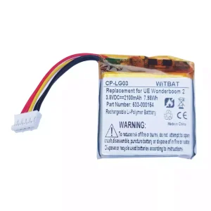 Replacement Bluetooth speaker battery for Ultimate Ears Wonderboom,984-000851,984-000839,533-000154,AEC944643