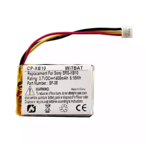 Replacement Bluetooth speaker battery for Sony SRS-XB100,SRS-XB10,SRS-XB12,WH-L600,Logitech S100