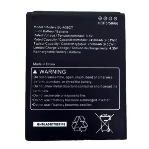 New genuine battery for Cricket Debut Smart SL101AE,BL-A36CT