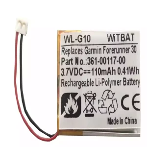 New genuine battery for Garmin Approach S40,Forerunner 30,361-00117-00