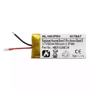 New genuine battery for Huawei Band 3 Pro,Honor Band 5,HB351329ECW