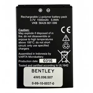 New genuine battery for BENTLEY 56426 801 099,4W0.098.507